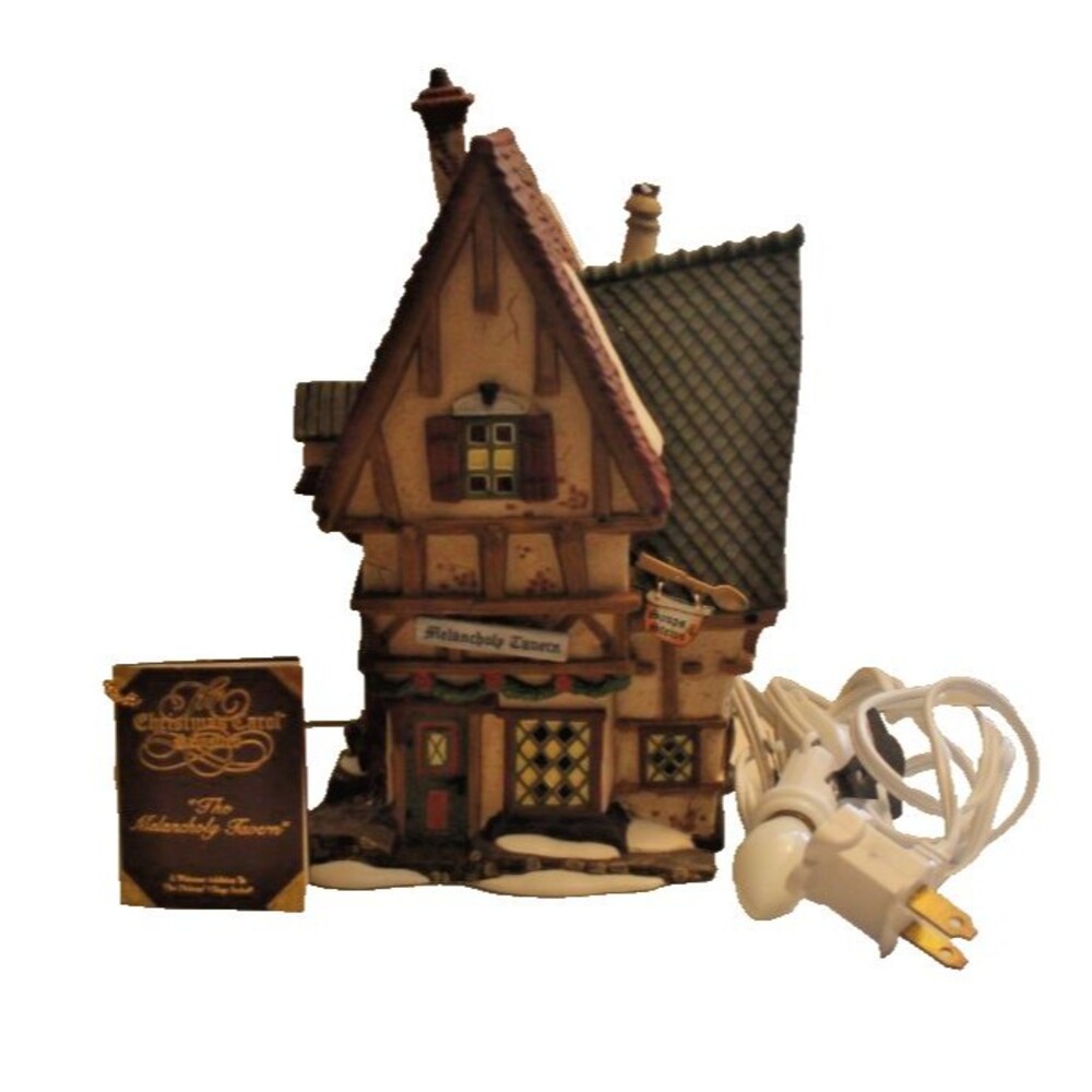 Department 56 Dickens Village The Melancholy Tavern #58347 1996 Lighted